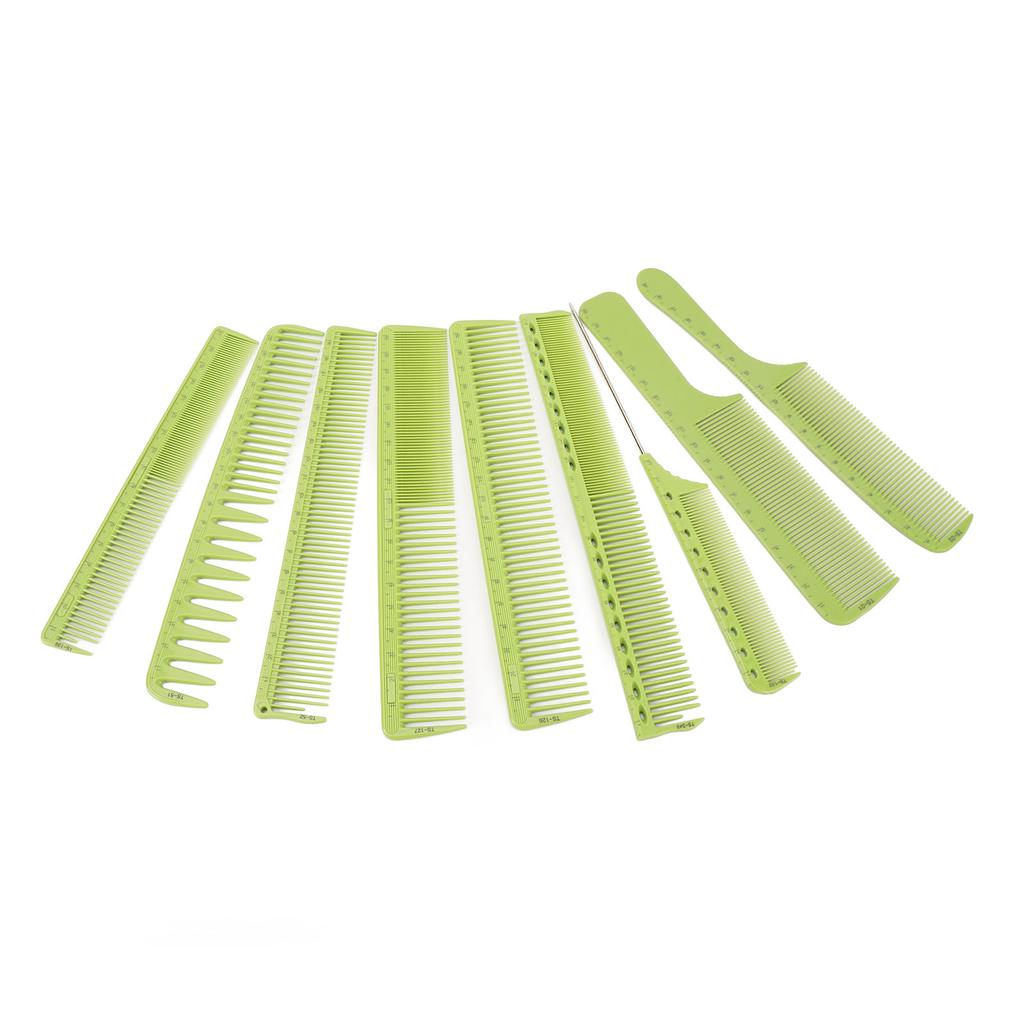 9 Pcs Hair Comb Set Professional High Temperature Resistant Stylists Comb Set for Men Teasing Styling