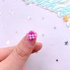 50Pcs Mix 11mm Cute Grid Bowknot Flower Nail Art Flat back Rhinestone Scrapbook DIY Valentine's Day Appliques Crafts Accessories