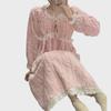 Women's Plush Flannel Nightdress - Thick Coral Fleece Pajamas for Autumn/Winter, Solid Color, Plus Size