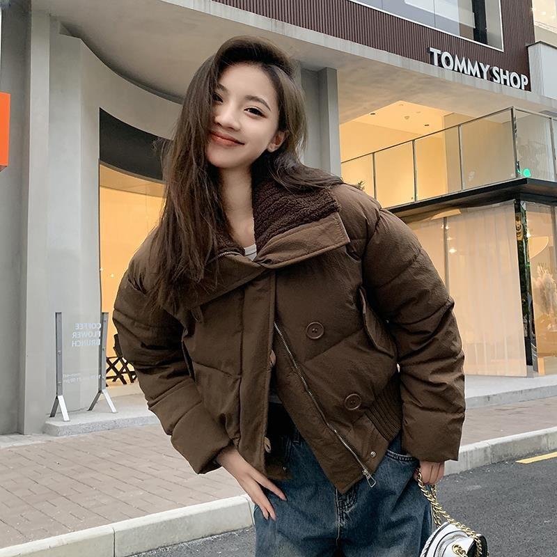 Women's Winter New Down Cotton-padded Clothes Short Thickened High-necked Cotton-padded Jackets Loose Coats