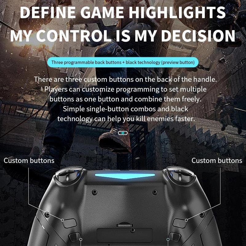 PS4 Gamepad Silicone Grip Module Somatosensory Vibration PC Mobile Phone SteamPS4 Elite Game Console