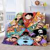 One Piece Inspired Flannel Blanket Soft Warm Plush Throw for Couch Bed Sofa Lightweight Cozy Decor Gift Idea -QJY