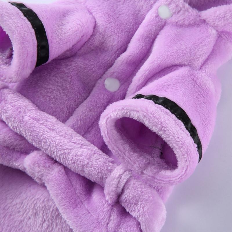 Puppy Dog Nightgown Breathable Puppy Bathrobes Comfortable Wear Solid Color Warm Pet Apparel Soft and Stretchy