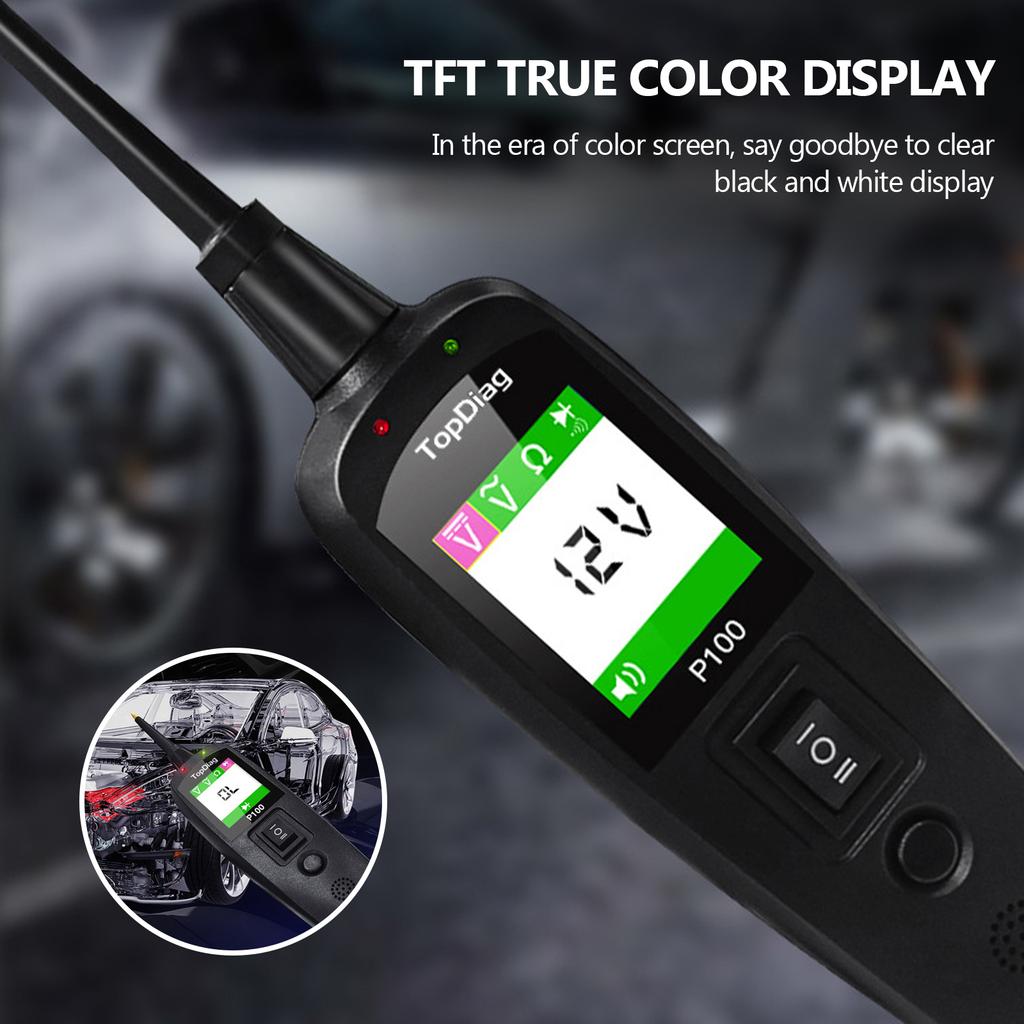 Kfz-Schaltkreistester Stromkreis-Prüfkit Autospannungs-/Widerstandstester Diagnosewerkzeug 12/24V Überlast/Kurzschluss