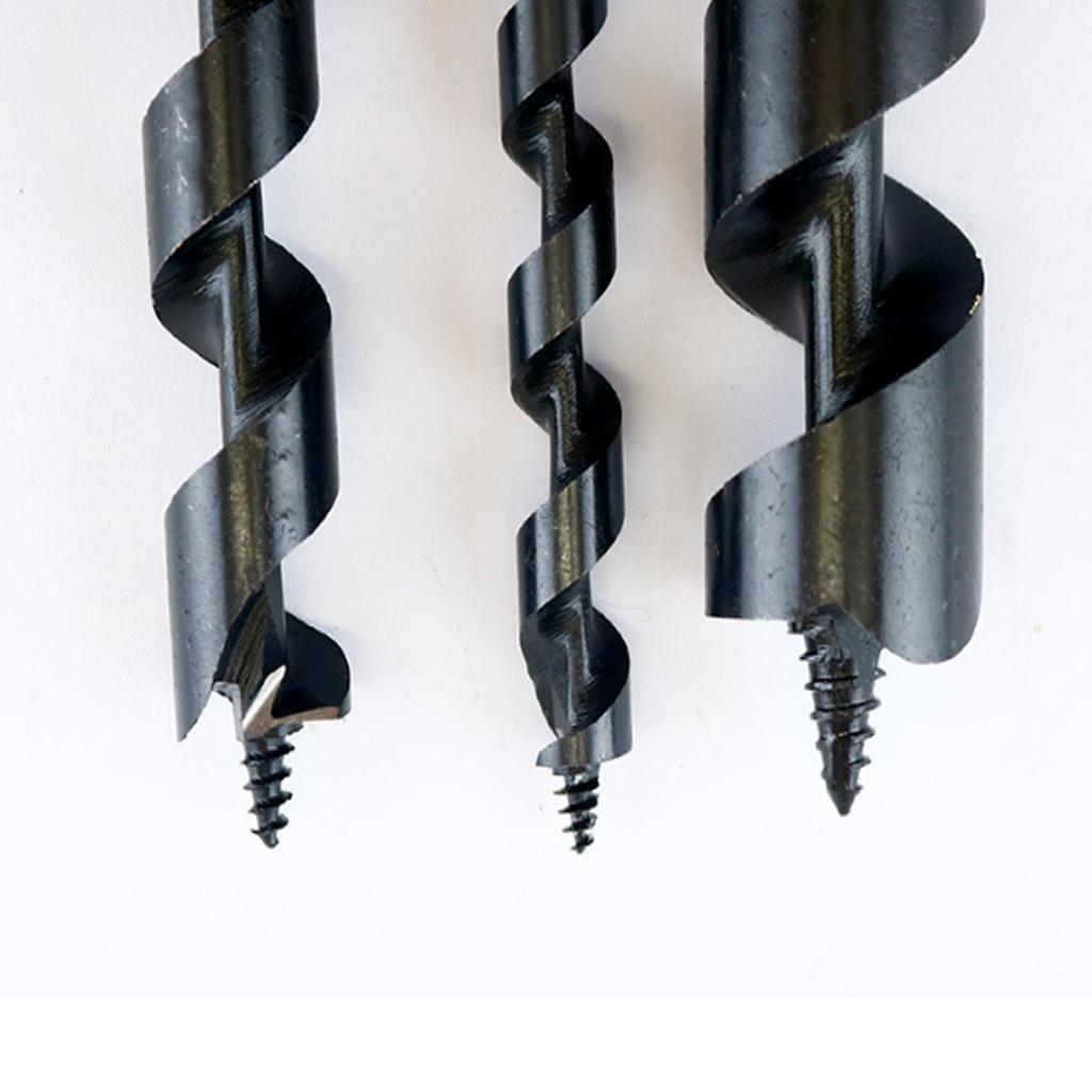 Trivella a mano efficiente per legno con manico in legno rimovibile, costruzione in acciaio ad alto tenore di carbonio per uso fai-da-te
