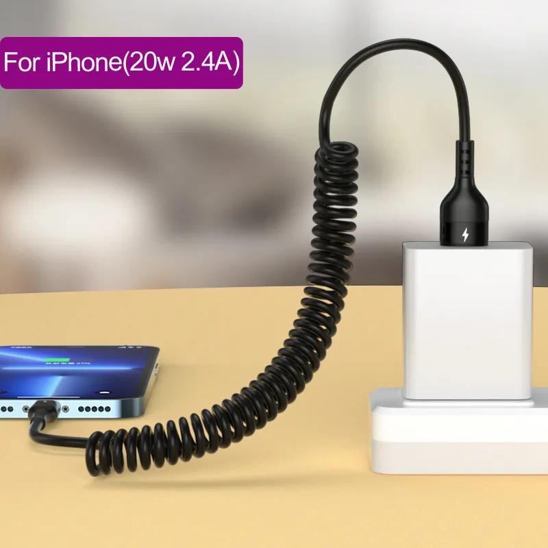 3 In 1 66W Fast Charging Cable For Xiaomi Iphone Poco Micro Usb Type C Charger Cable Cord Multiple Usb Charging Wire Line