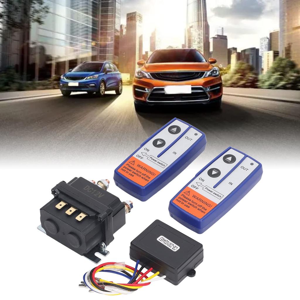 12V 250A Winch Relay Kit with Remote Control Relay Contactor Switch for Industrial Vehicles