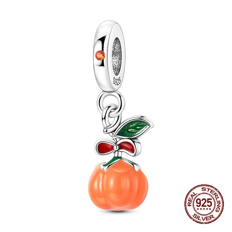 Autumn Charms Copper Brown Squirrel Pumpkin Bees Charms Beads Fit 3Mmoriginal Bracelets Diy Jewelry Warm Gifts