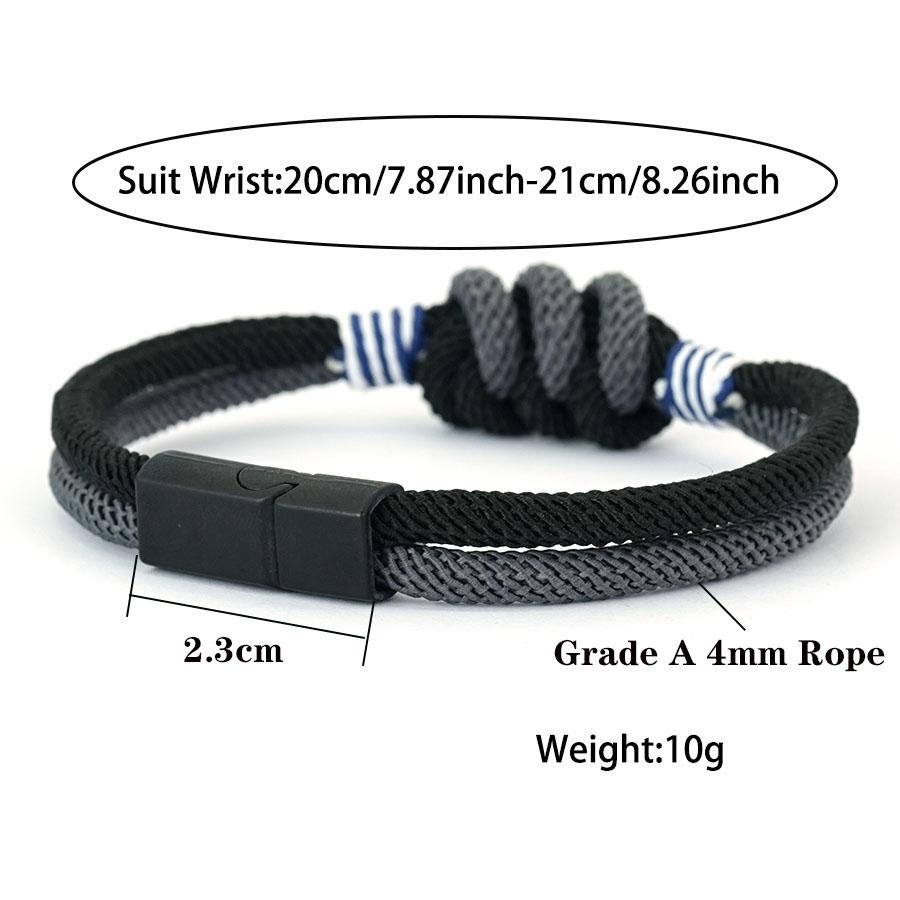 Noter Stylish Handmade Braided Wristband String Bracelet Classic Color Block Design Selected Grade A Rope Charm Braslet Bangle