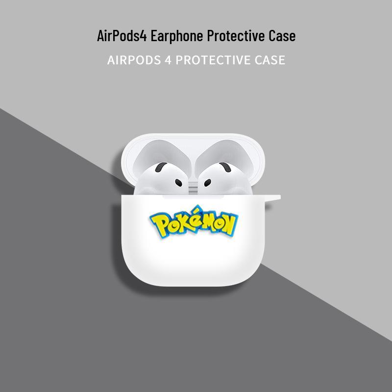 Compatible with Apple AirPods 4, AirPods Pro 2, and AirPods 3 Silicone Protective Case. AirPods 4 Case