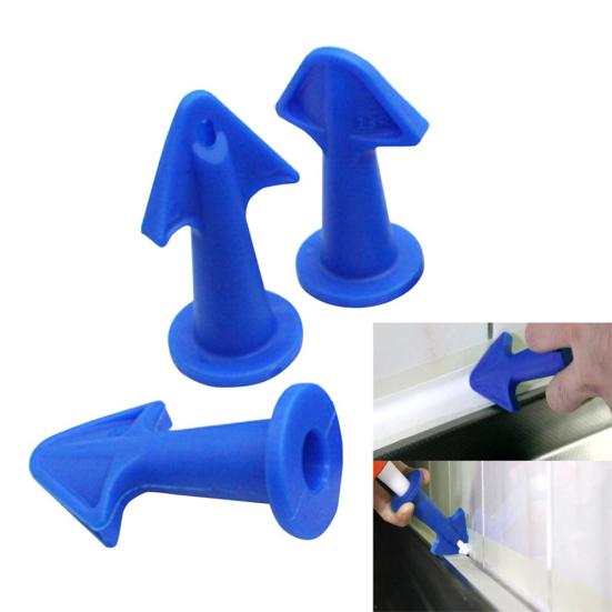 3Pcs Glue Nozzle Scraper Shovel Sealant Remover Cleaning Glass Tile Dirt Tool