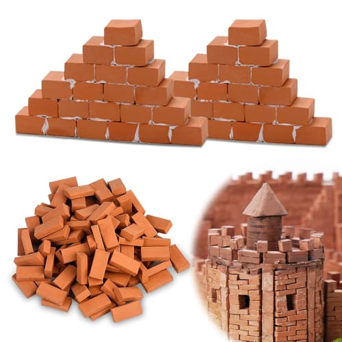 1/35 Scale Miniature Bricks, Mixed Color Concrete Blocks, Diorama Model Bricks, Miniature Red Bricks, Miniature Parts, Mini Brick Blocks, Gardening Ac