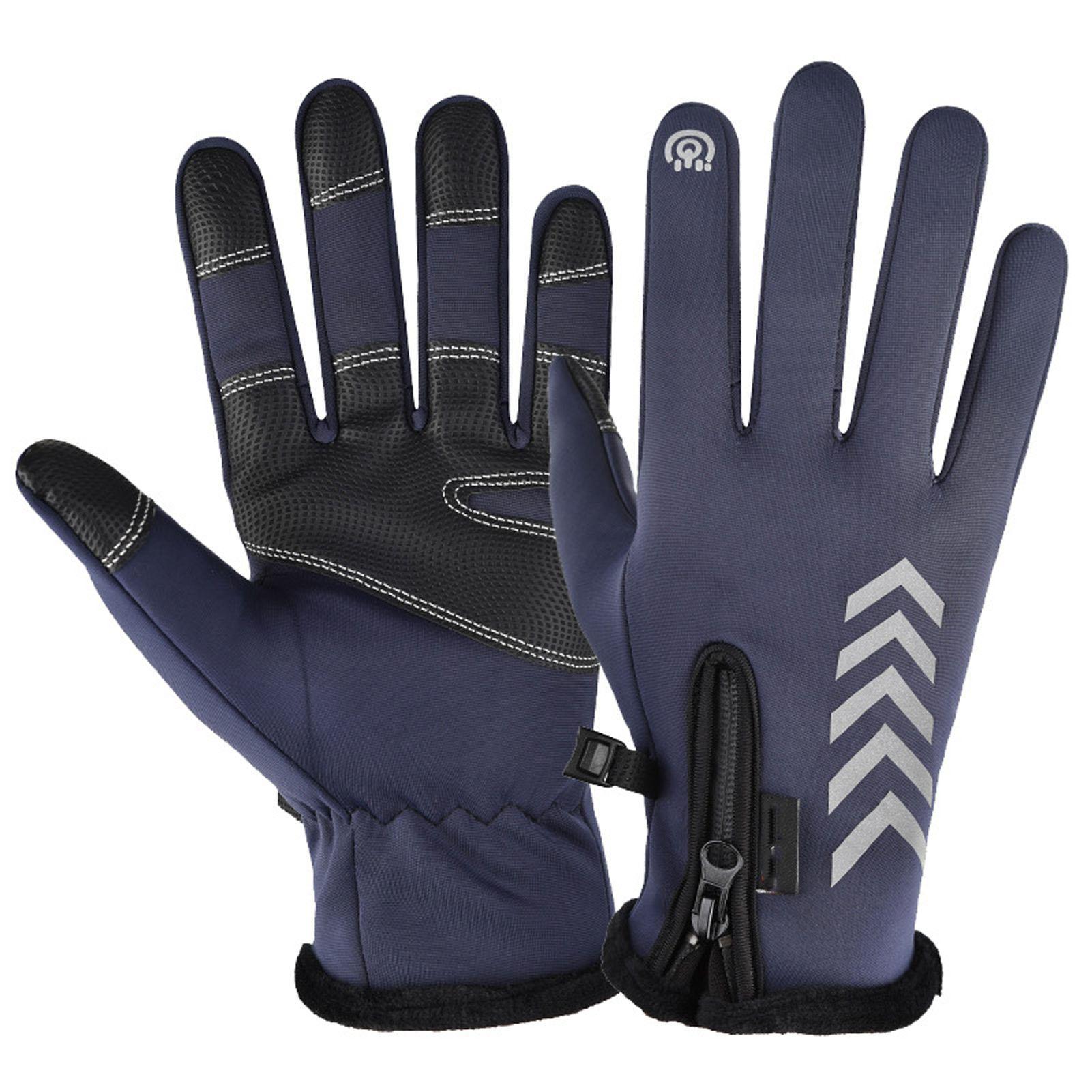 Winter Cycling Gloves Waterproof Windproof Non Slip Warm Full Fingers   for Outdoor Sports Running Motorcycle
