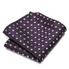 Men's Striped Jacquard Pocket Square for Weddings and Business Suits