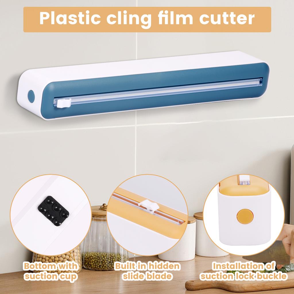 3 Pcs Cling Film Cutter Food Film Dispenser Aluminum Foil Stretch Film Cutter Reusable Wrap Dispenser for Kitchen Accessories