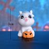 Cartoon Cute Halloween Loong Pumpkin Bat Mini Figurines Miniature Desktop Car Small Ornament DIY Decoration Accessories Gifts