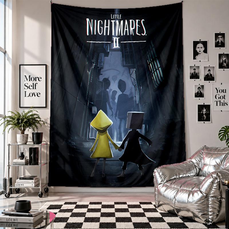 Wall TapestryLittle Nightmares Six Mono Art Hanging Cloth Decorative Background Cover for Room Decoration