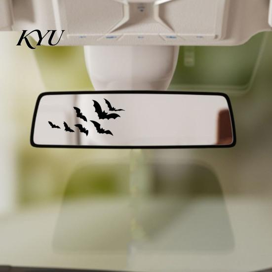 Waterproof Vinyl Decal for Trucks Flying Bat Car Rearview Mirror Stickers, PVC Decals Vehicle Versatile Surfaces Exterior Decoration, Halloween Theme