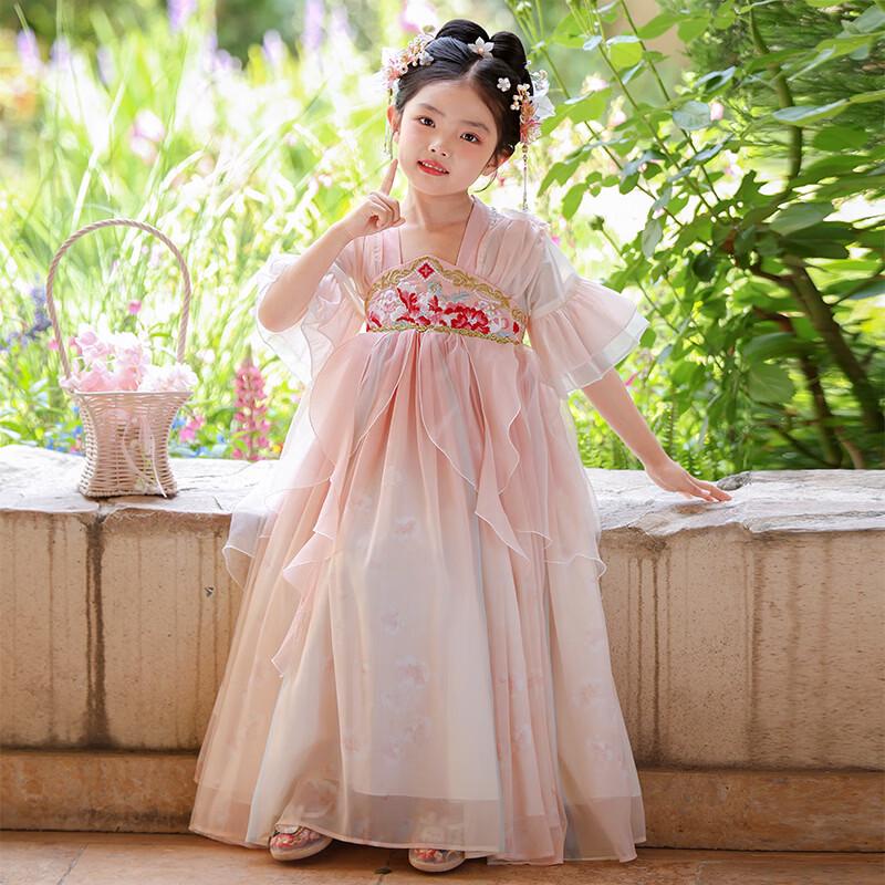 Anneyol Girls' Summer Hanfu Princess Dress