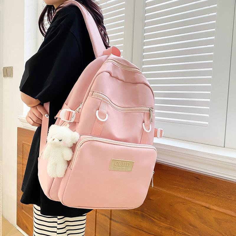 School season new student schoolbag Korean version casual large capacity junior high school campus schoolbag large capacity computer backpack