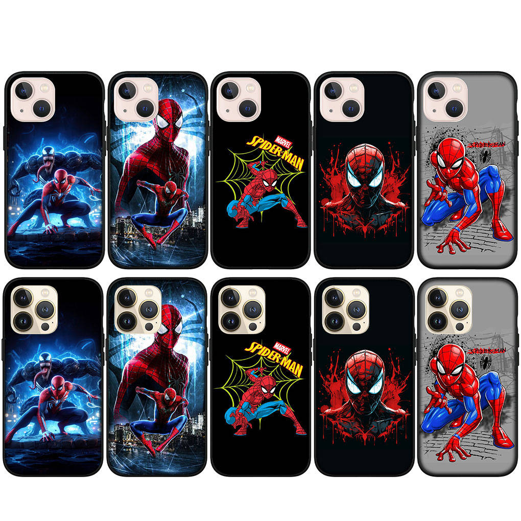 Pro iPhone 16 15 Xiaomi Redmi Note 13 12 11 Pro Max X 9 14 Plus XR Samsung Galaxy A15 S24 S23 Huawei OPPO Spider Marvel Man SpiderMan pouzdro na telefon