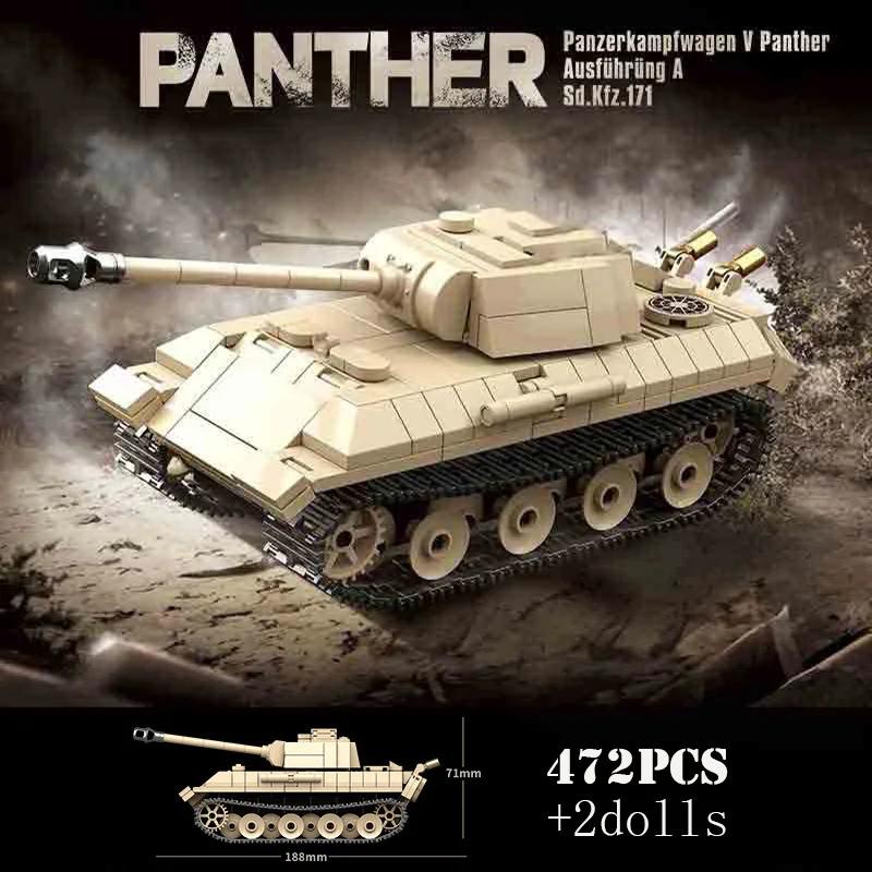 

WW2 Army US Army M4A3 Sherman medium armored vehicle IS-2 Heavy Tank boy Brick Playset Block Bricks Toys Playsetss for Boys Girls Gift Presents