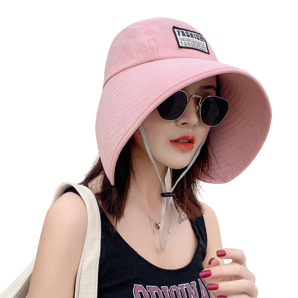 Women's Large Brim Beach Sun Hat Summer Outdoor UV Protection Sun Hat for Fishing Camping Traveling