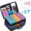 Portable Diamond Art Organizer with 120-Slot Storage for Beads and Accessories