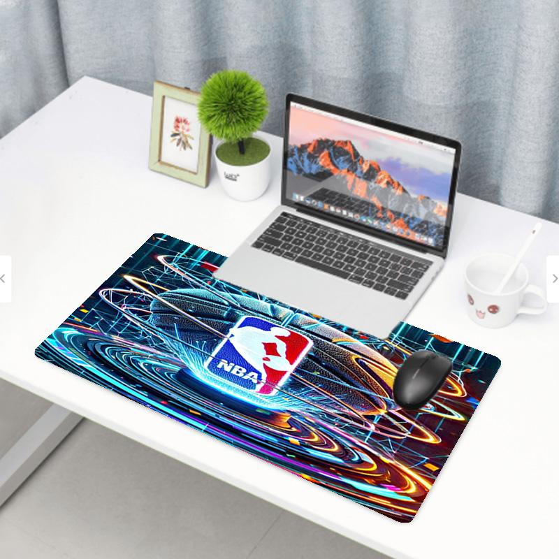 NBA Print Mauspad, Anti-Rutsch Desktop Tastaturmatte, für PC Laptop Gaming Arbeiten Tägliche Nutzung, Cooles Festival Überraschungsgeschenk