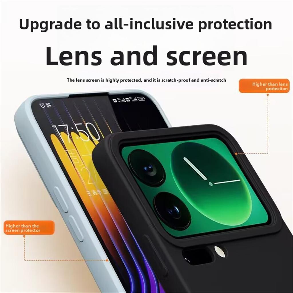 Slim Offical Phone Case for Xiaomi Mi 14 15 Ultra 17 Pro Max TPU Cover Liquid Silicone Soft Cases  Protective