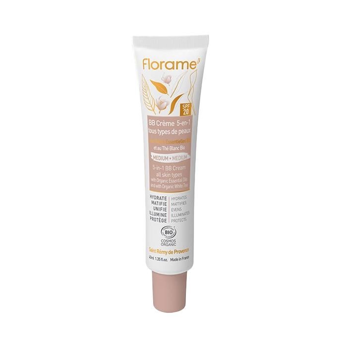 Florame BB Crème 5 En 1 SPF20 Médium Bio 40ml