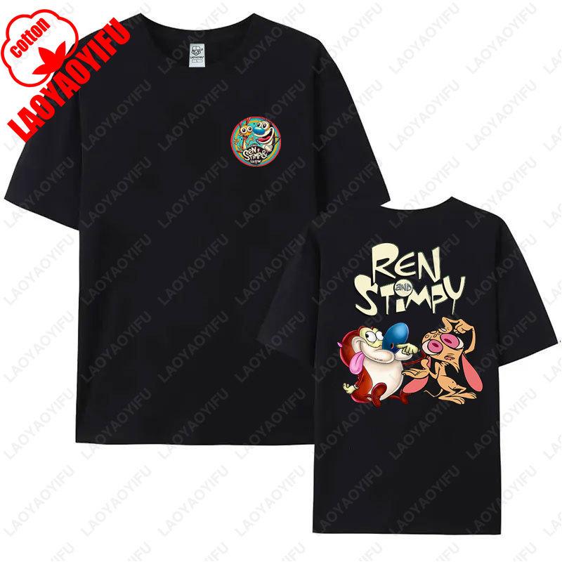 Ren and Stimpy Adulting Whats That TShirt High Quality Cotton Shirt Mens Womens Camisetas Trending Hipster Cotton Unisex Tee