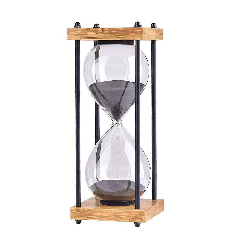 Glass Hourglass Timer 15 30 60 Minutes Kids Anti Fall Creative Retro Sand Timer Decor