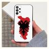 Custodia per Telefono A-Albania F-Bandiera-ES Per Samsung S9,S10,S20,S10,S21,S25,S24,S23,Ultra,FE,Plus,Lite,Cover Nera in Morbido Silicone