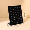 New Portable Ring Display Plate Plastic Flannel Ear Studs Holder Rings Storage Rack Jewelry Display