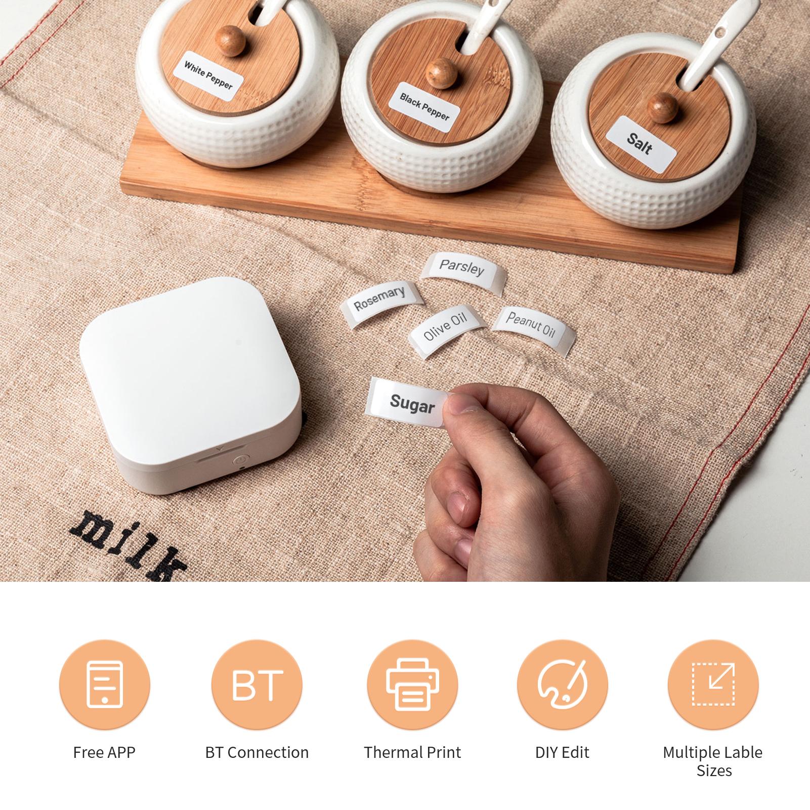 

AIMO Q30 Label Maker Machine Mini Pocket Thermal Label Printer All in One BT Connect Adhesive Tag DIY Date Journal