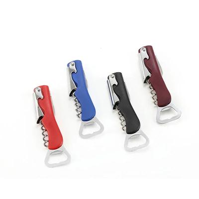 Deschizător de bere din oțel inoxidabil 4 în 1 instrument multifuncțional pentru deschiderea vinului Gadget de bucătărie portabil de uz casnic cu cuțit mic pliabil