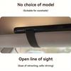LED Car Vanity Mirror with Touch Sensor - Tri-Color Lighting, Rechargeable Sun Visor Makeup Mirror for Vehicle Interior