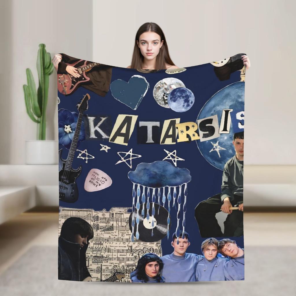 Katarsis Tavo Akys Eurovisions 2025 Blanket Quality Soft  Throw Blanket Winter Decorative Outdoor Print Bedspread