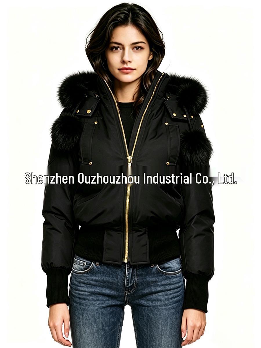 Palm Moose Women`s Canadian-Style Fur-Collar Down