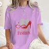 American Style Retro Movie Print T Shirt Women Y2K Basic T Shirts 100 Cotton Crew Neck Hip Hop Tee Shirt