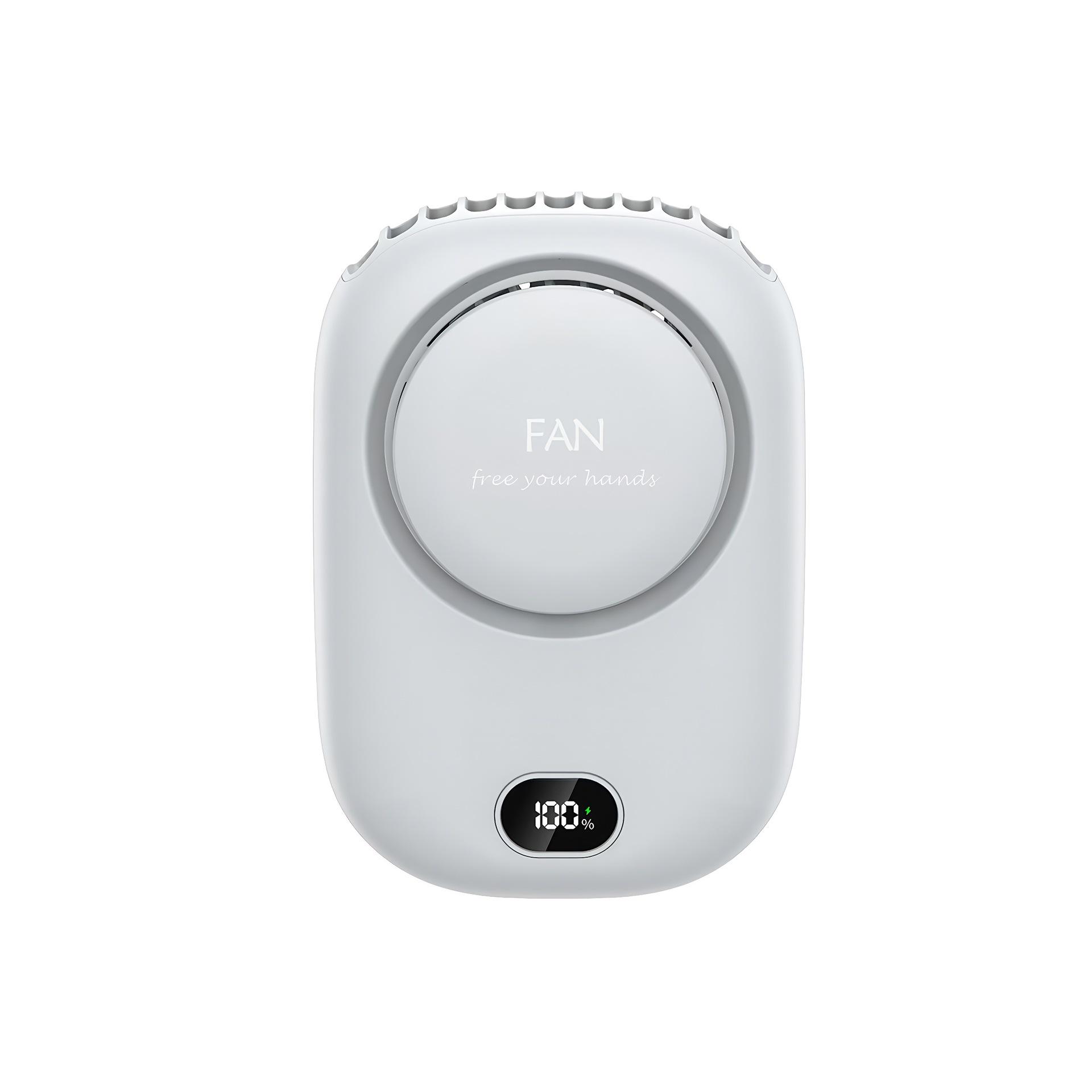 2026 Portable USB Rechargeable Silent Neck & Desktop Fan for Outdoor & Dorm Use 83x123x43 mm
