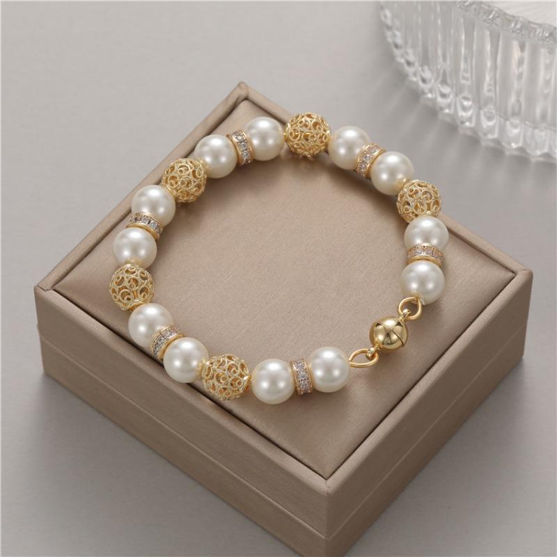 Meier French baroque pearl bracelet - high-end freshwater pearl bracelet/bangle