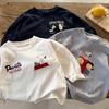 Kids Long Sleeve Cotton Cartoon T Shirt for Boys Girls Spring Autumn Base Layer Top