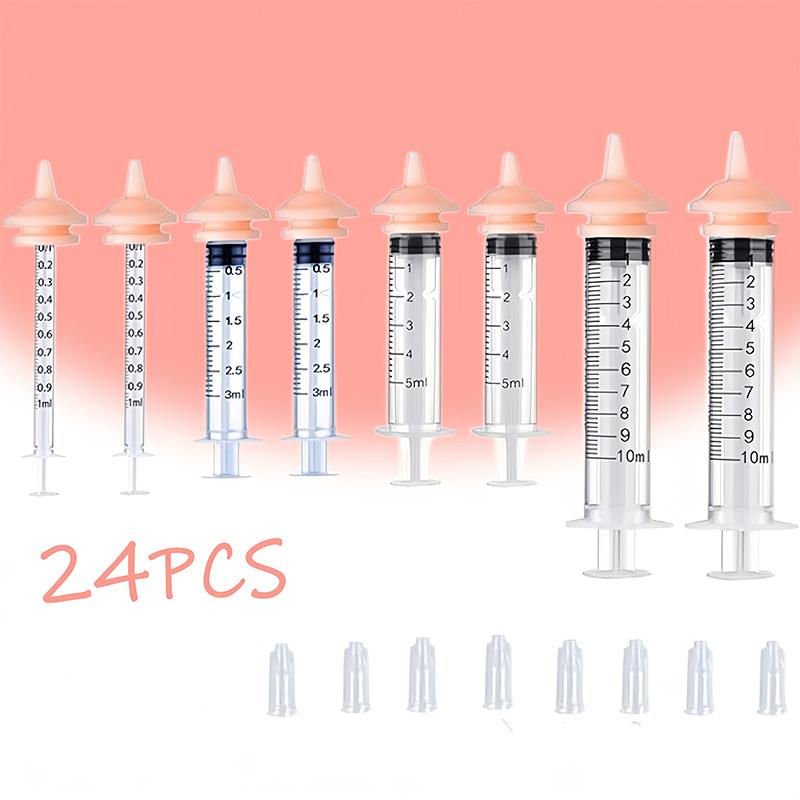 Pet Feeding Nipple Set, Suitable for Kittens and Puppies, Small Animals, Pets and Wild Animals Silicone Feeding Nipples