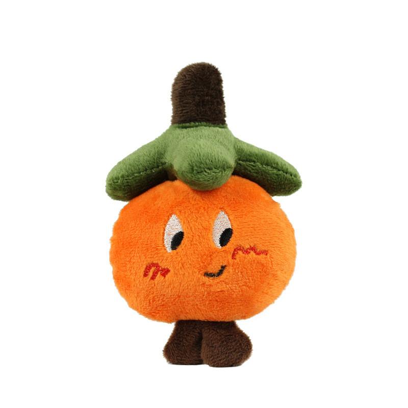 Sweet And Cuddly Orange Persimmon Plush Keychain Unique Fruit Toy For Kids Clothing Bags And
