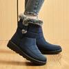 Fashion Non Slip Waterproof Winter Boots for Women 2025 New Thick Plush Platform Snow Boots Woman Rabbit Fur Warm Cotton Padded Shoes