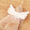 17cm/7’’ Plush Toy Angel Christmas Ornament Cute Hanging for Doll for House Decoration New Year’s Day Party Ornament Dec