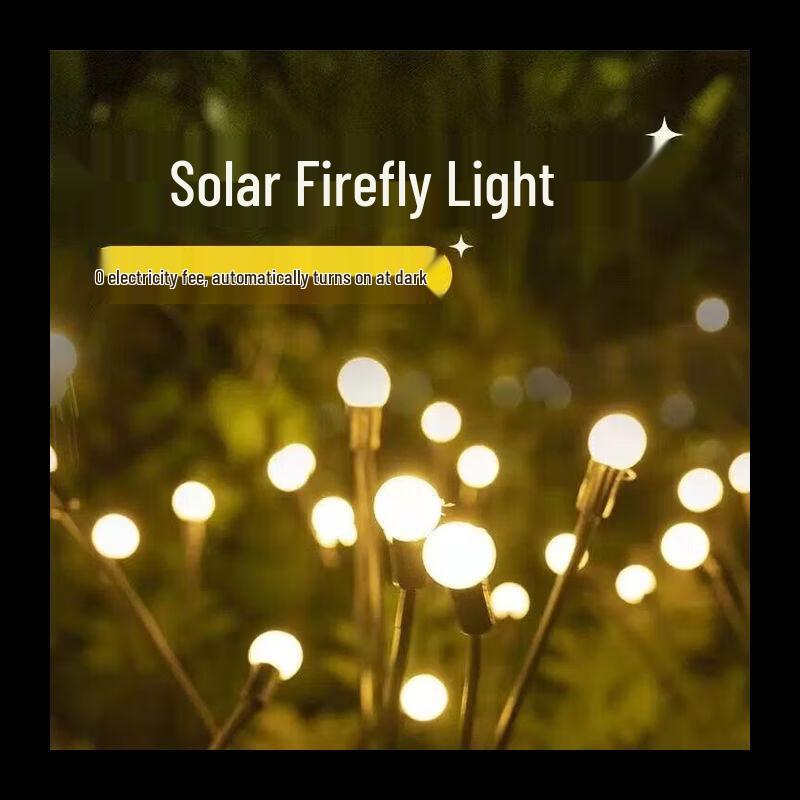 Outdoor Solar Firefly Garden Stake Lights