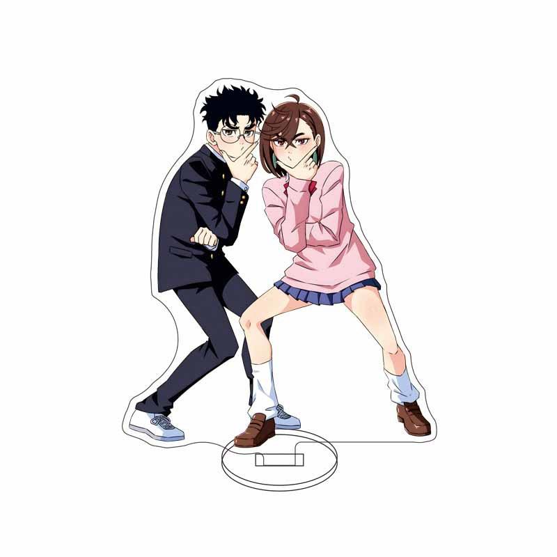Anime Dandadan Cosplay Ayase Momo Takakura Ken Acrylic chain Stand Model 15cm Acrylic Stand Model Gifts For Fans Chain